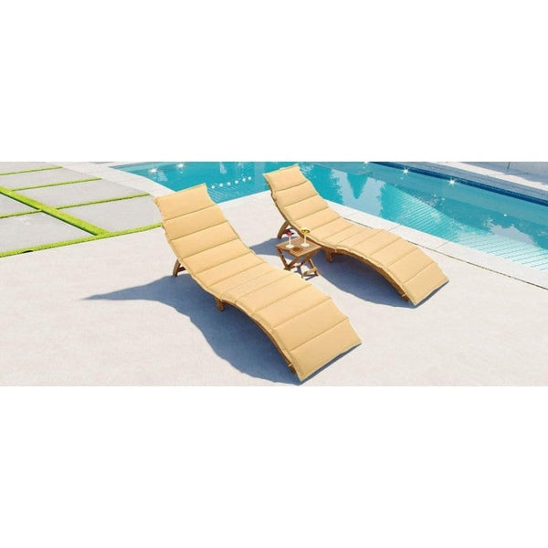 Outdoor Chaise Lounge Set with Foldable table21DTYStore