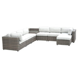 Steve Silver Furniture Outdoor Modern Grey Sectional Sofa Outdoor Modern Sectional Seating| Stylish Deisgn Mattress-Xperts-Florida