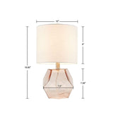 Ollix Pink Glass Table Lamp With Shade Mattress-Xperts-Florida