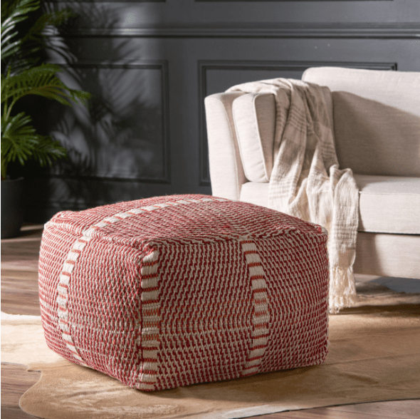 Handcrafted Water resistant Pouf |Made in USA1Bazara