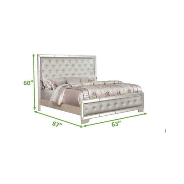 Chic Wood Bed | Queen Size4Acme