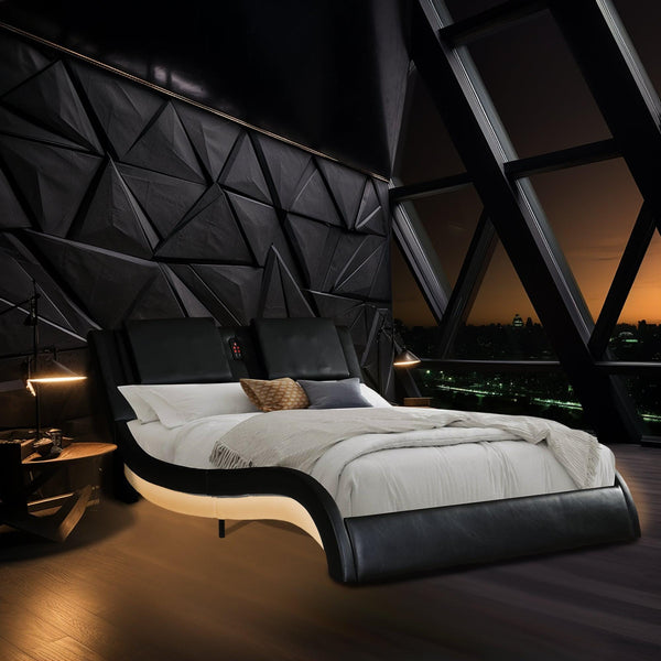 Modern Queen Bed | Modern Built-in Features3mattress xperts