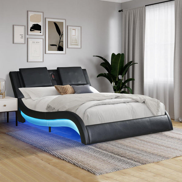 Modern Queen Bed | Modern Built-in Features4mattress xperts
