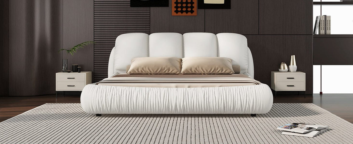 Acme Queen Luxury Modern White Upholstered Bed Mattress-Xperts-Florida