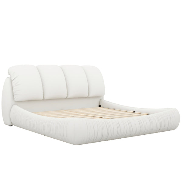 Acme Queen Luxury Modern White Upholstered Bed Mattress-Xperts-Florida