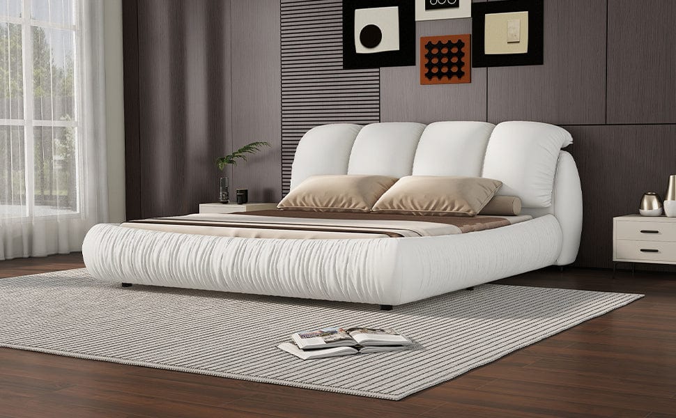 Acme Queen Luxury Modern White Upholstered Bed Mattress-Xperts-Florida