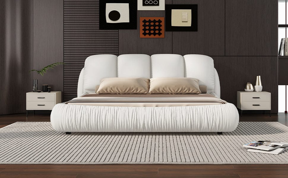 Acme Queen Luxury Modern White Upholstered Bed Mattress-Xperts-Florida