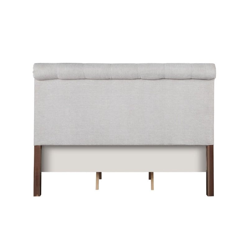 Acme Queen Reclaimed Wood Upholstered Bed Queen Upholstered Reclaimed Oak Bed Mattress-Xperts-Florida