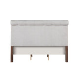 Acme Queen Reclaimed Wood Upholstered Bed Queen Upholstered Reclaimed Oak Bed Mattress-Xperts-Florida