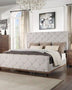 Acme Queen Reclaimed Wood Upholstered Bed Queen Upholstered Reclaimed Oak Bed Mattress-Xperts-Florida