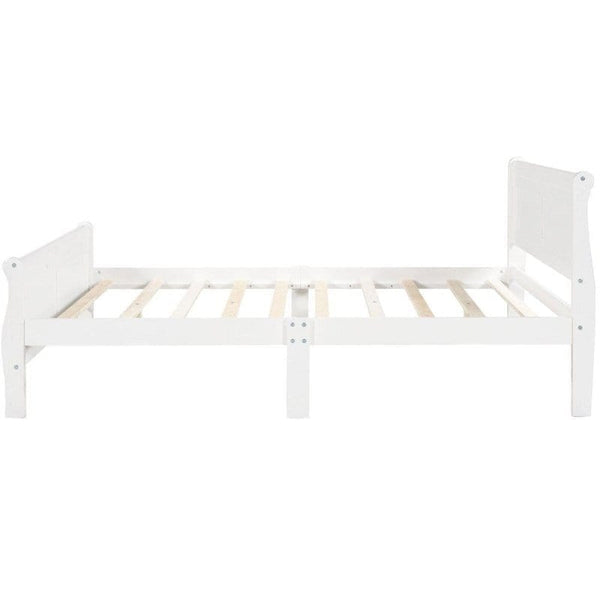 Queen Size Wood Platform Bed5DTYStore