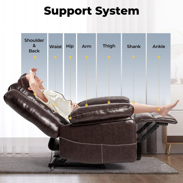 Brown Massage Recliner Chair2BossCare