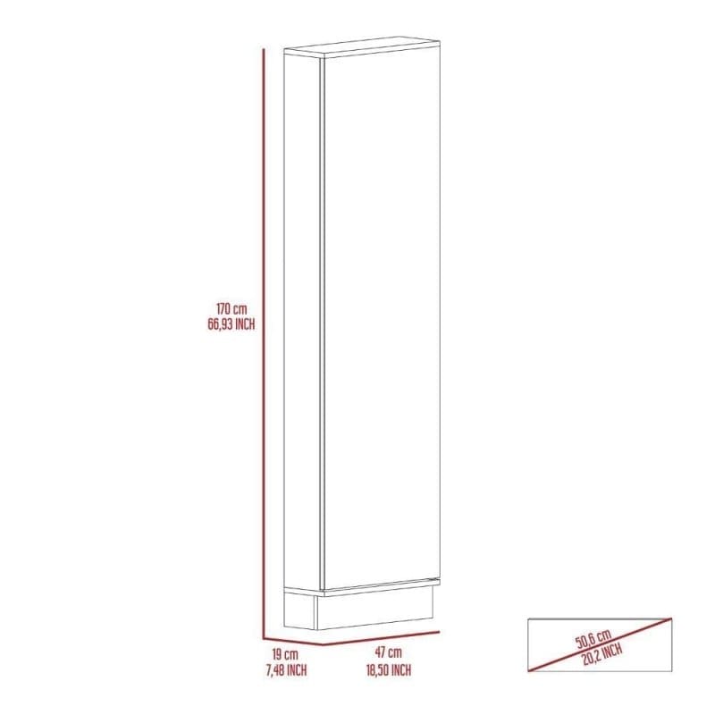 Acme Rectangular Shoe Cabinet with Mirror Mattress-Xperts-Florida