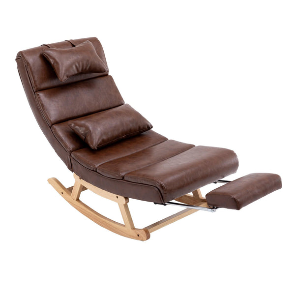 Brown Modern Leisure Chair | Vegan Leather1coolmore