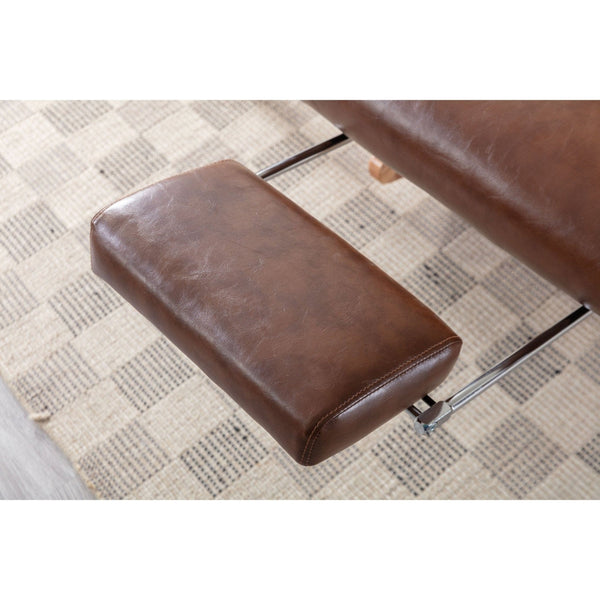 Brown Modern Leisure Chair | Vegan Leather4coolmore