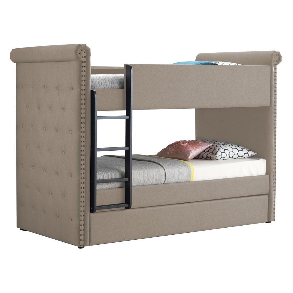 Acme Romana Beige Bunk Bed & Trundle Mattress-Xperts-Florida