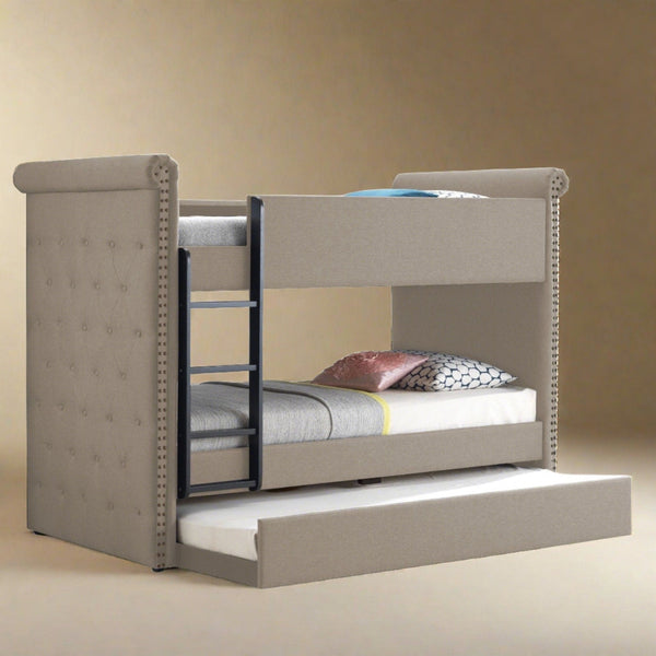 Acme Romana Beige Bunk Bed & Trundle Mattress-Xperts-Florida