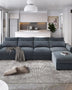 Ustyle Sectional Sofa Large L-Shape Feather Filled Seating Down Filled Sectional Sofa | Order Online Today  Mattress-Xperts-Florida