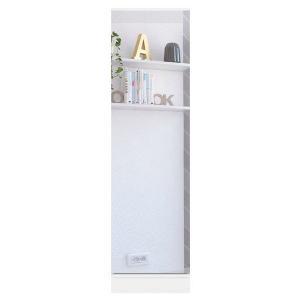 Acme Unique White Tall Shoe Cabinet with Mirror - Unique White Tall Shoe Cabinet with Mirror - Mattress-Xperts-Florida