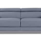 Global United Sky Light Blue Modern Italian Leather Sofa Light Blue Modern Leather Sofa  Mattress-Xperts-Florida