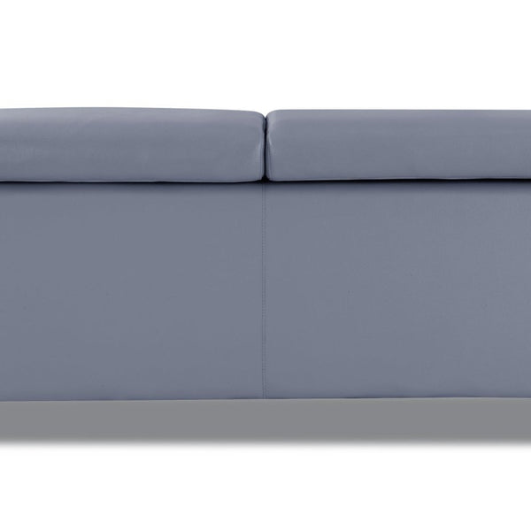 Global United Sky Light Blue Modern Italian Leather Sofa Light Blue Modern Leather Sofa  Mattress-Xperts-Florida