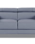 Global United Skye Light Blue Modern Italian Leather Loveseat Light Blue Modern Leather Loveseat Mattress-Xperts-Florida