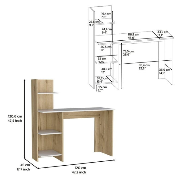 mattress xperts Small Oak Desk With Shelving Mattress-Xperts-Florida