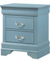 Mattress Xperts  Small Teal Nightstand -2 Drawers Mattress-Xperts-Florida