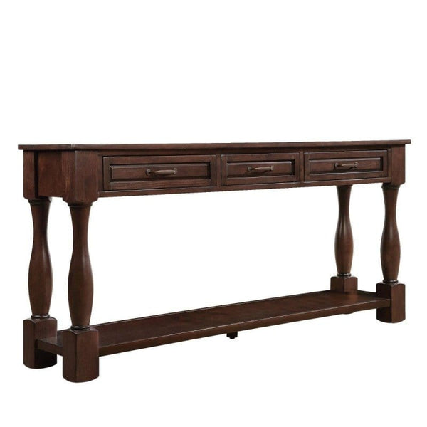 Homemax Furniture Sofa Table| Espresso Rustic Accent Espresso Rustic Accent Sofa Table | Furniture Mattress-Xperts-Florida