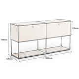 Filtrum Home Stackable Modular Console | Make it the Size you need Buffet Console| Stackable Modern Console  Mattress-Xperts-Florida