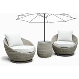 Topmaxx Tan Outdoor Bucket Seats | Swivel Chairs Mattress-Xperts-Florida