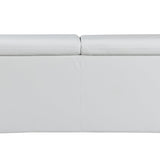 Global United Tara Genuine Leather White Modern Sofa Mattress-Xperts-Florida