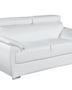 Global United Tara Genuine Leather White Modern Sofa Mattress-Xperts-Florida