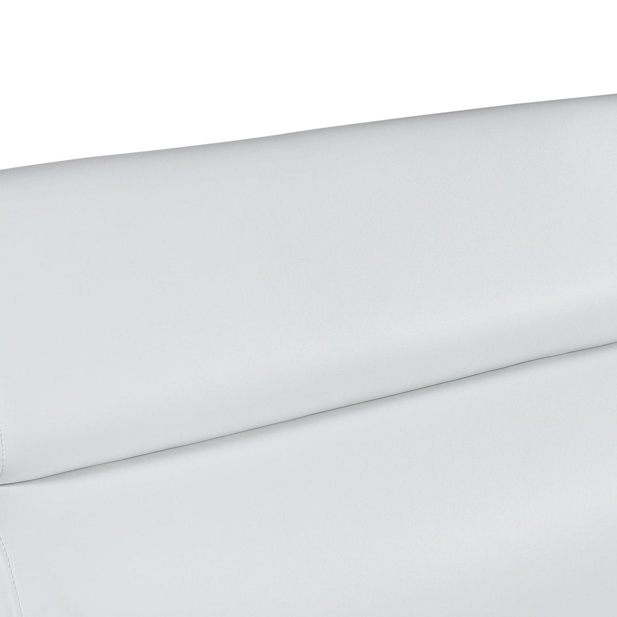 Global United Tara Genuine Leather White Modern Sofa Mattress-Xperts-Florida