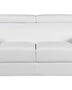 Global United Tara Genuine White Leather Loveseat Mattress-Xperts-Florida