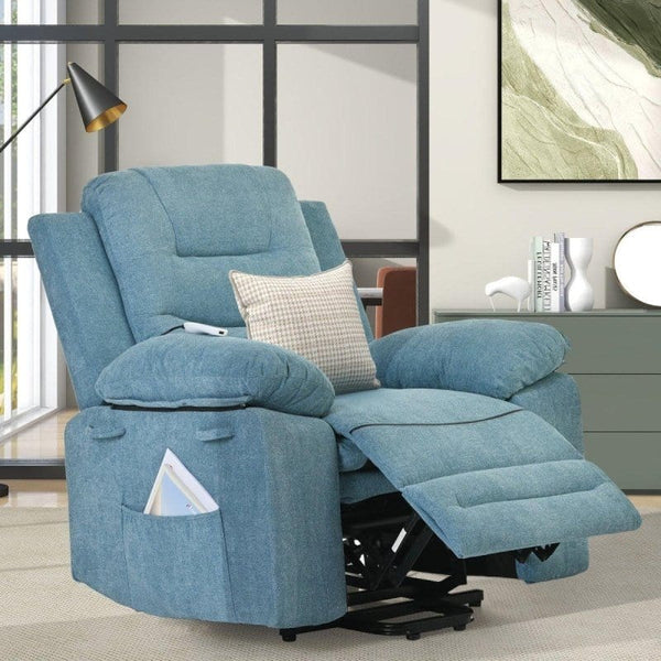 mattress xperts Teal Massage Lift Recliner - Teal Massage Lift Recliner  Mattress-Xperts-Florida