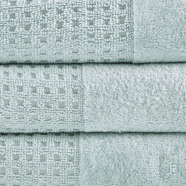 JLA Luxury Waffle Towel 6 Set-Sage Luxury Soft Sage Green Waffle Bath Towel Set | 100% Cotton Mattress-Xperts-Florida