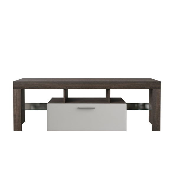 Coastal Lighted TV Stand with LED Lights1Ustyle