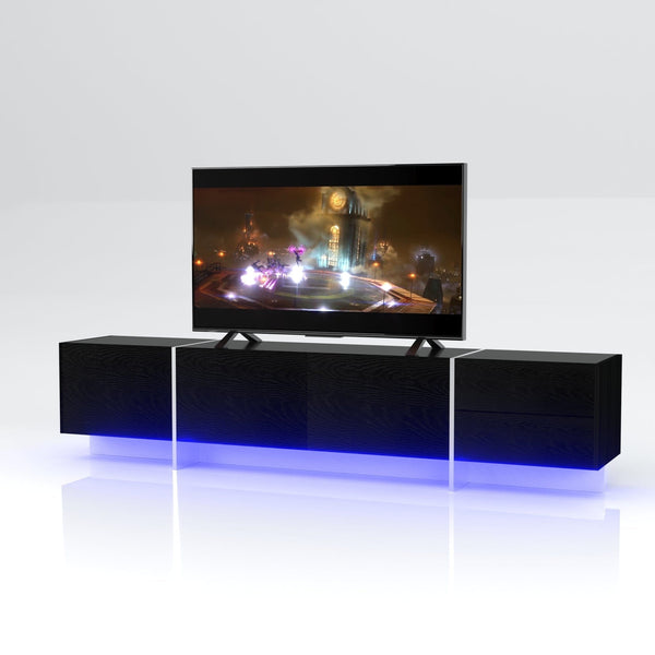Modern TV Console with LEdD Lights 75" | Tv Unit3Mattress Xperts