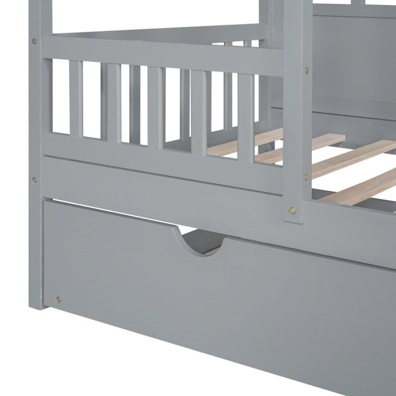 DTYStore Twin Toddler Bed | Safe & Low to the Ground Play-time Bed Frame for toddlers | Twin Size Mattress-Xperts-Florida