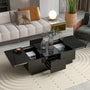 Acme High Gloss Black Coffee Table with Hidden Storage Mattress-Xperts-Florida