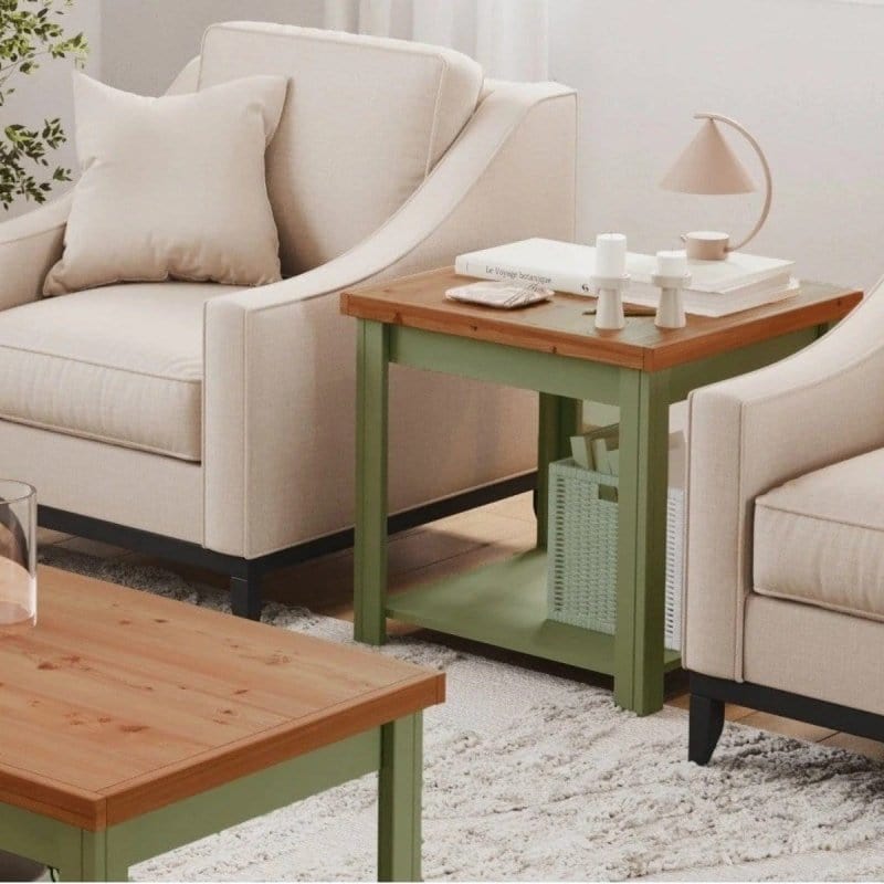 Bridgevine Home Vineyard 24" Side Table 24" Side Table |natural Wood  Mattress-Xperts-Florida