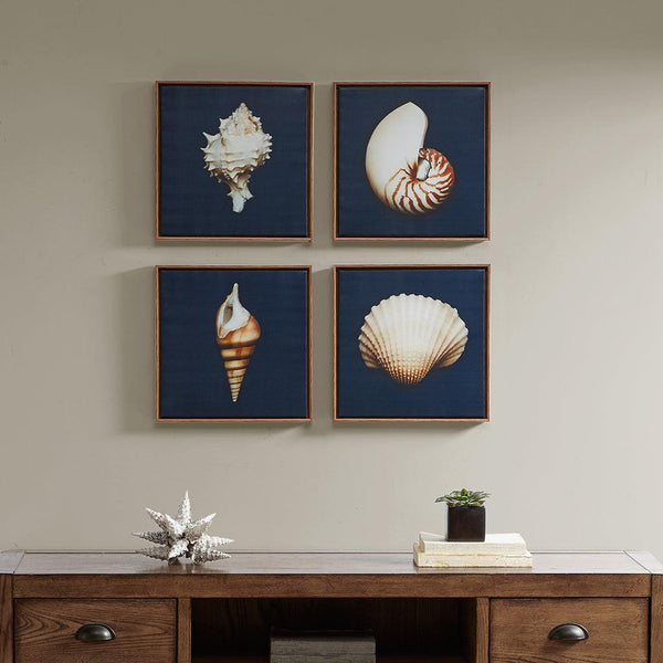 Coastal Shells Wall Art| 4 Pc Set1Homemax Furniture
