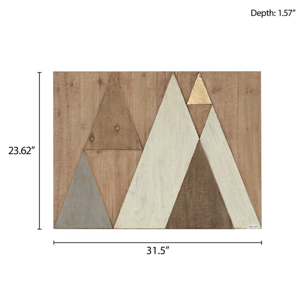 Natural Wood Geometric Wall Decor5mattress xperts