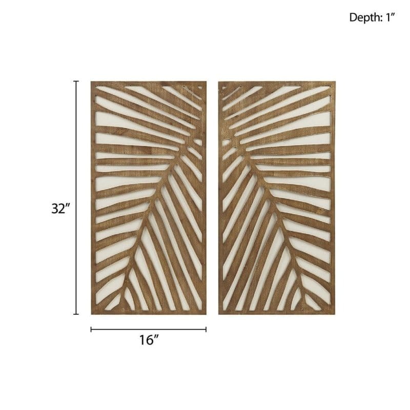 DecoElegance Wooden Wall Art | 2 Tone Wooden Boho Wall Art | Order Now Limited Supply  Mattress-Xperts-Florida