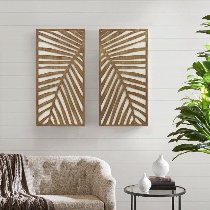 DecoElegance Wooden Wall Art | 2 Tone Wooden Boho Wall Art | Order Now Limited Supply  Mattress-Xperts-Florida