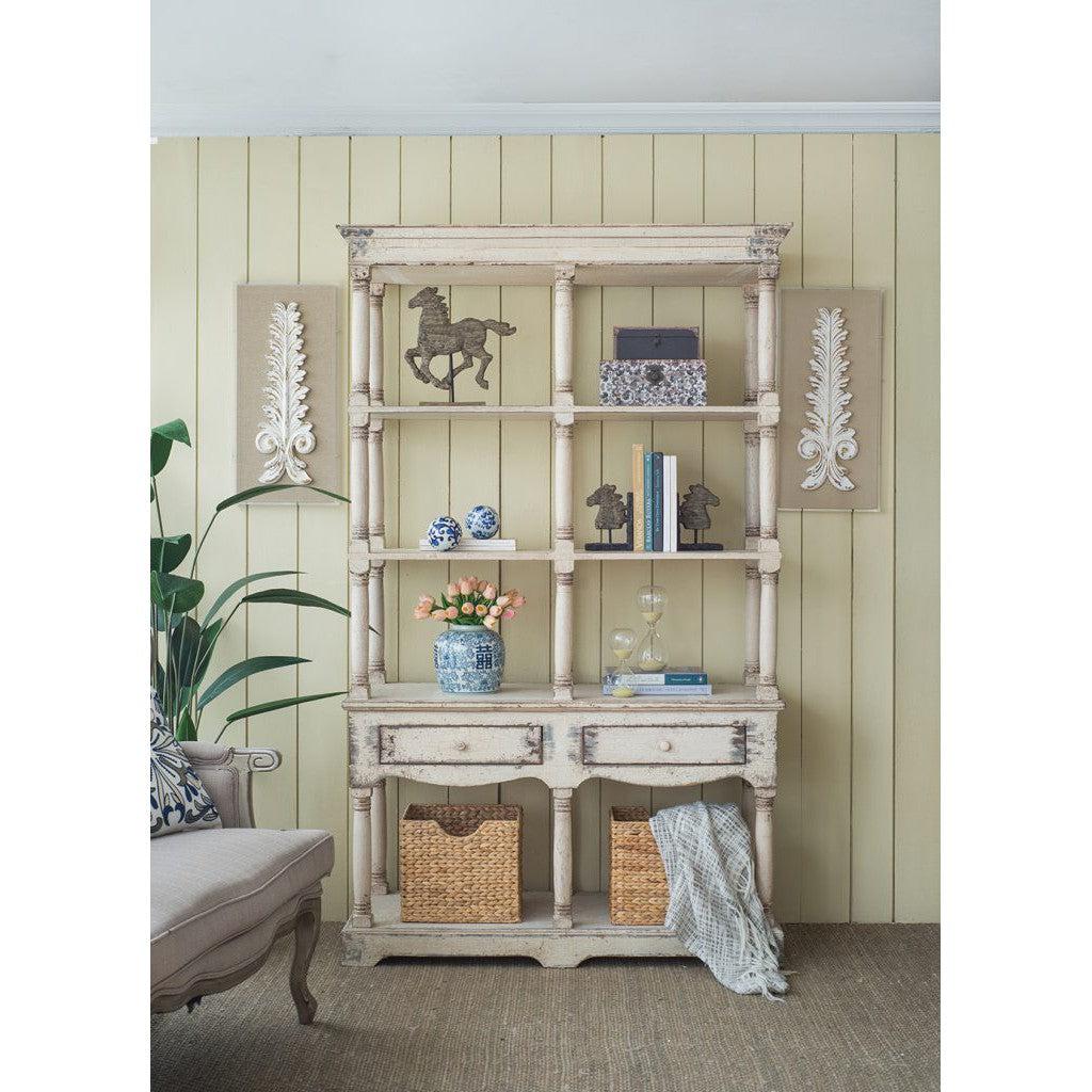 French Country Wood Bookcase